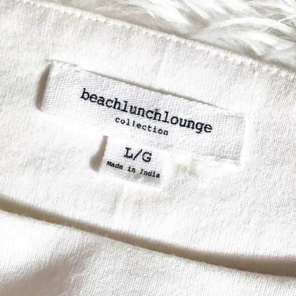 BeachLunchLounge Red Cream Striped Top with Eyelet - Picture 4 of 6
